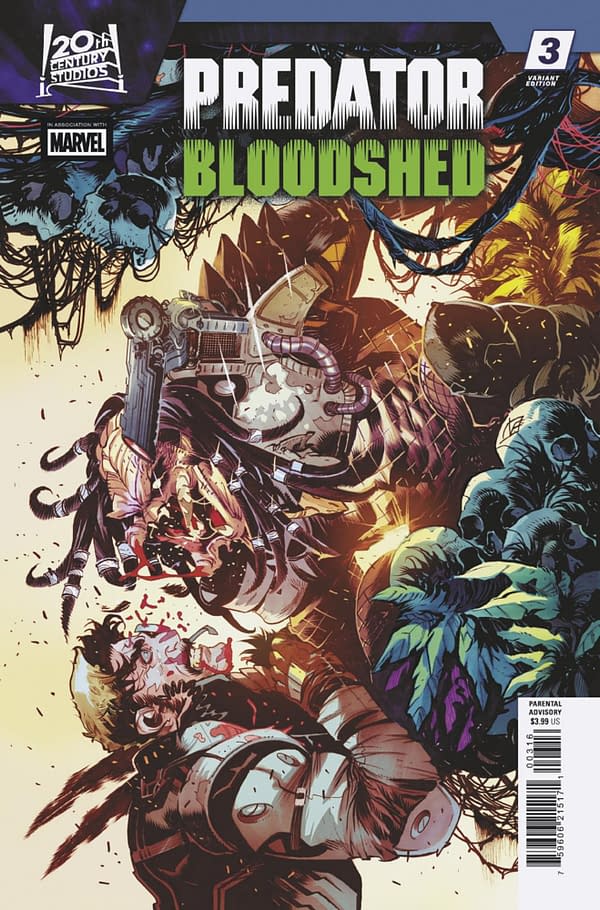 Cover image for PREDATOR: BLOODSHED #3 FEDERICO VICENTINI VARIANT