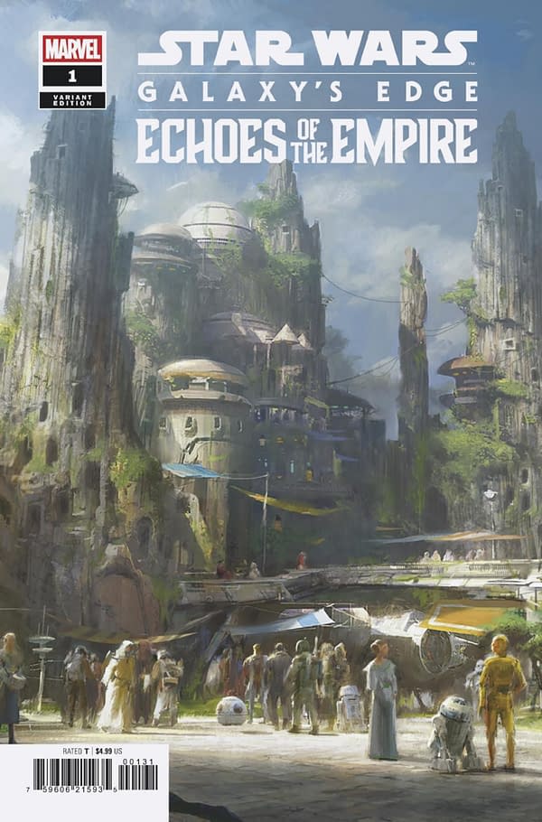 Cover image for STAR WARS: GALAXY'S EDGE - ECHOES OF THE EMPIRE #1 ERIK TIEMENS CONCEPT ART VARIANT