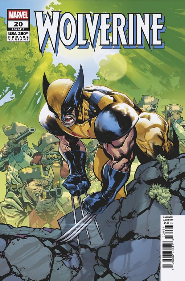 Cover image for WOLVERINE #20 FRANCESCO MANNA 250TH HOMAGE VARIANT