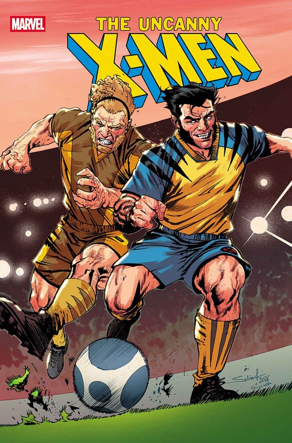 Cover image for UNCANNY X-MEN #29 JONAS SCHARF MARVEL SOCCER VARIANT