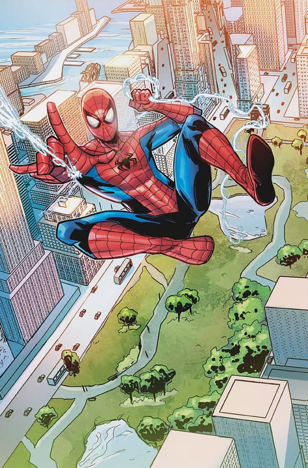 Cover image for AMAZING SPIDER-MAN #28 ROBERTA INGRANATA MAGIC: THE GATHERING VIRGIN VARIANT