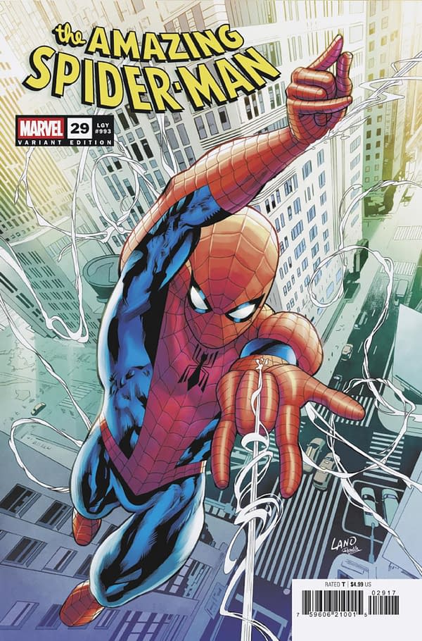 Cover image for AMAZING SPIDER-MAN #29 GREG LAND VARIANT