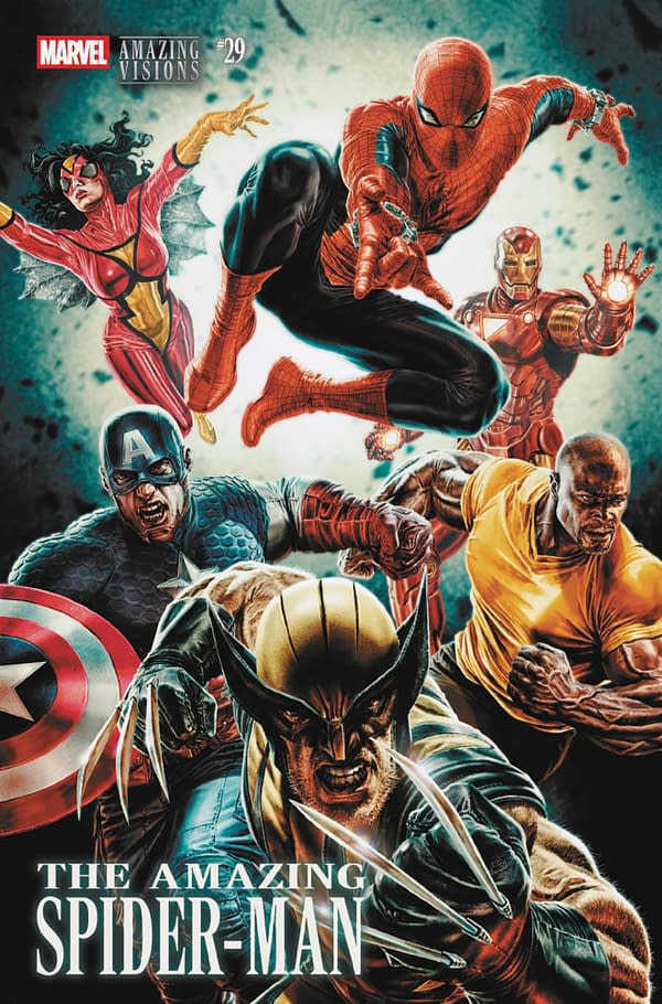 Cover image for AMAZING SPIDER-MAN #29 LEE BERMEJO AMAZING VISIONS VARIANT