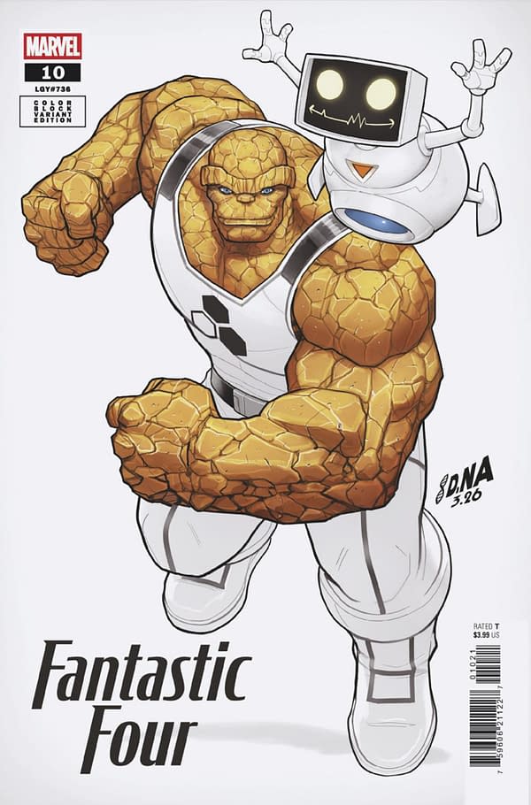 Cover image for FANTASTIC FOUR #10 DAVID NAKAYAMA COLOR BLOCK WHITE VARIANT