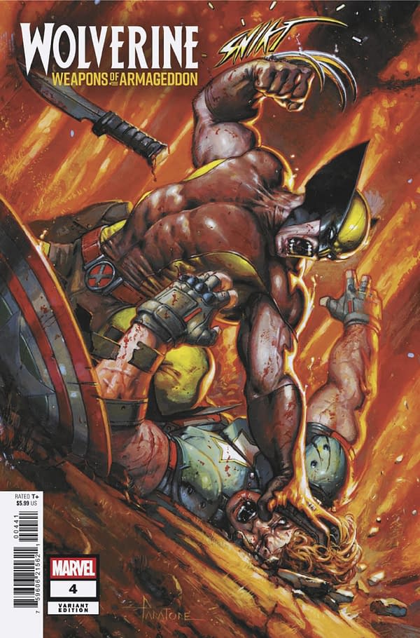 Cover image for WOLVERINE: WEAPONS OF ARMAGEDDON #4 DAVIDE PARATORE VARIANT