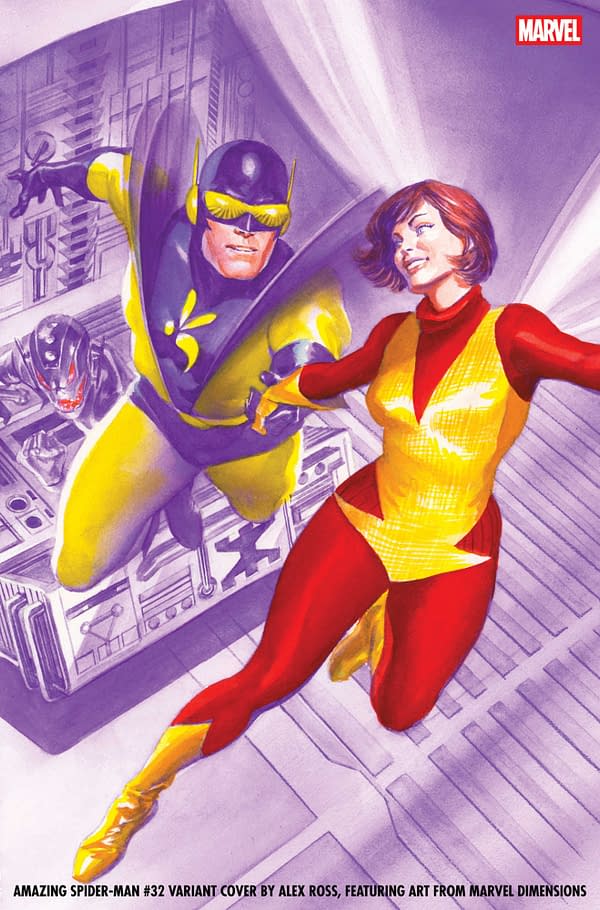 Cover image for AMAZING SPIDER-MAN #32 ALEX ROSS MARVEL DIMENSIONS VARIANT