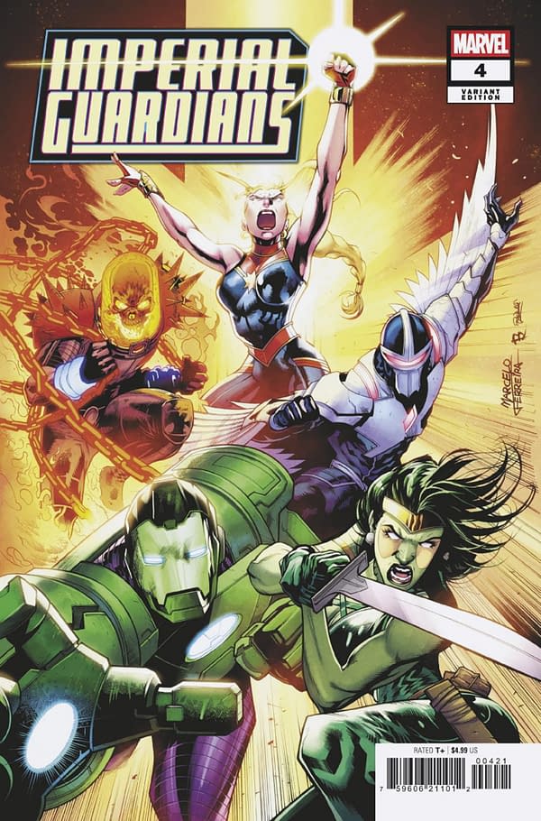 Cover image for IMPERIAL GUARDIANS #4 MARCELO FERREIRA VARIANT