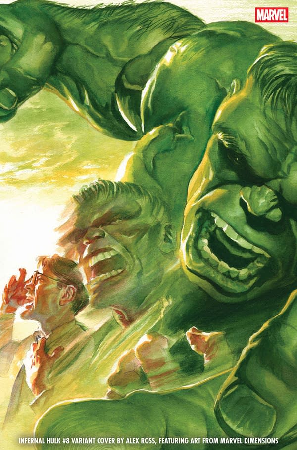 Cover image for INFERNAL HULK #8 ALEX ROSS MARVEL DIMENSIONS VARIANT
