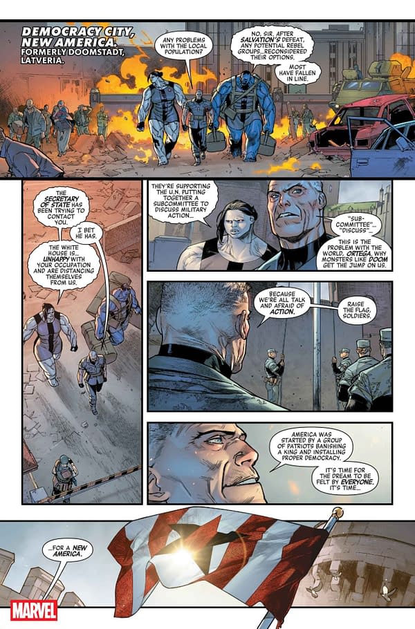 Interior preview page from AVENGERS: ARMAGEDDON #1 DIKE RUAN COVER