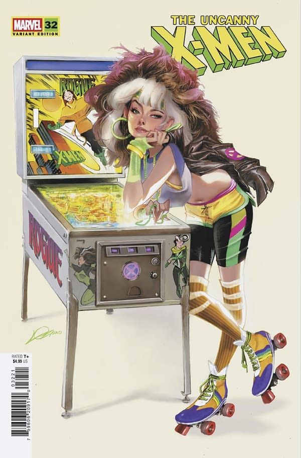 Cover image for UNCANNY X-MEN #32 ALEXANDER LOZANO '80S ROGUE VARIANT