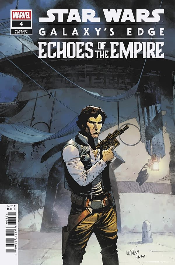 Cover image for STAR WARS: GALAXY'S EDGE - ECHOES OF THE EMPIRE #4 LEINIL YU HAN SOLO VARIANT