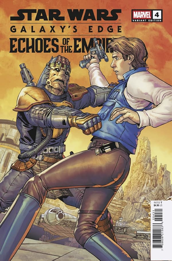 Cover image for STAR WARS: GALAXY'S EDGE - ECHOES OF THE EMPIRE #4 GIUSEPPE CAMUNCOLI VARIANT