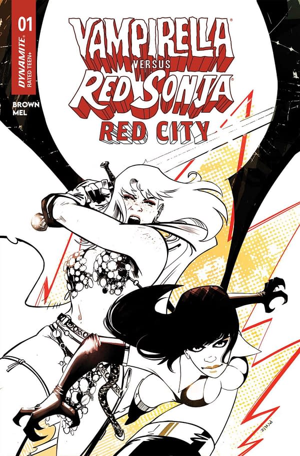 Cover image for Vampirella versus Red Sonja: Red City #1