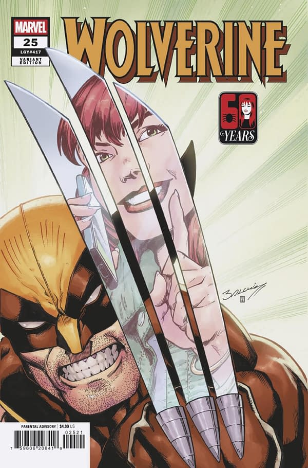 Cover image for WOLVERINE #25 MARK BAGLEY MARY JANE WATSON VARIANT