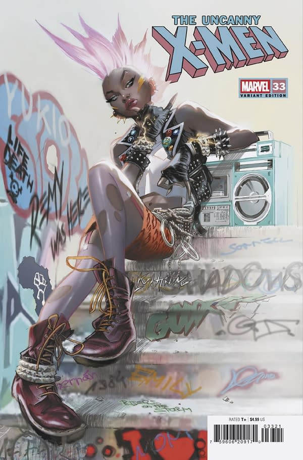 Cover image for UNCANNY X-MEN #33 ALEXANDER LOZANO '80S STORM VARIANT