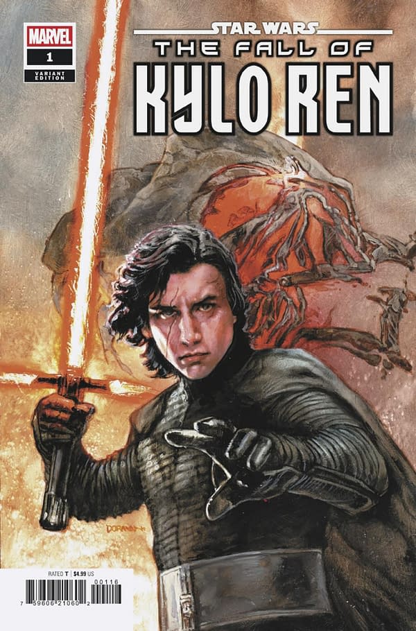 Cover image for STAR WARS: THE FALL OF KYLO REN #1 DAVE DORMAN VARIANT