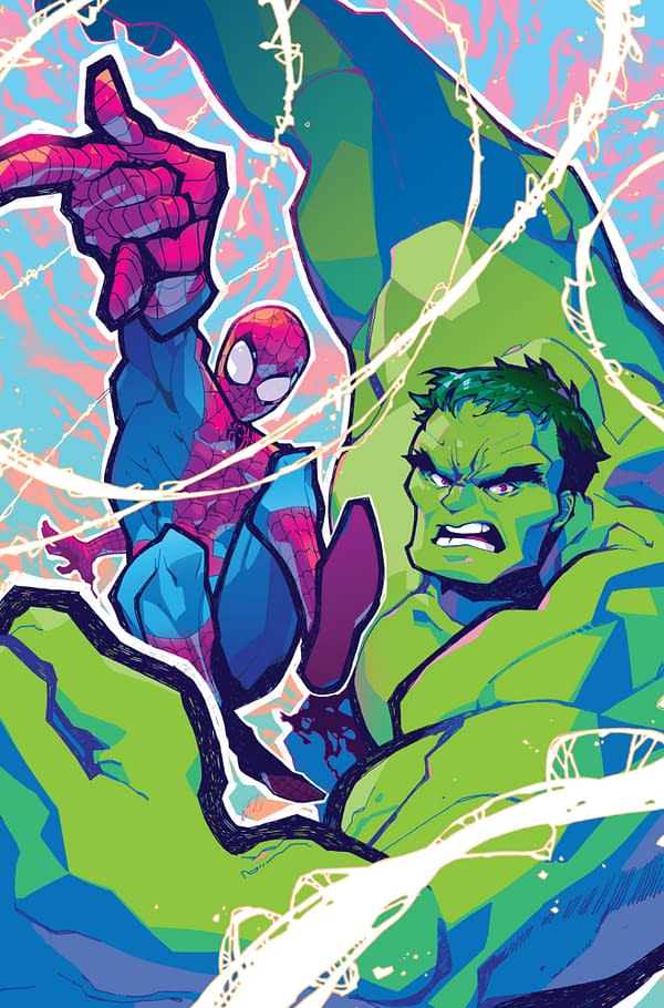 Cover image for SPIDER-MAN/HULK: FIRE AND BRIMSTONE #1 ROSE BESCH VIRGIN VARIANT