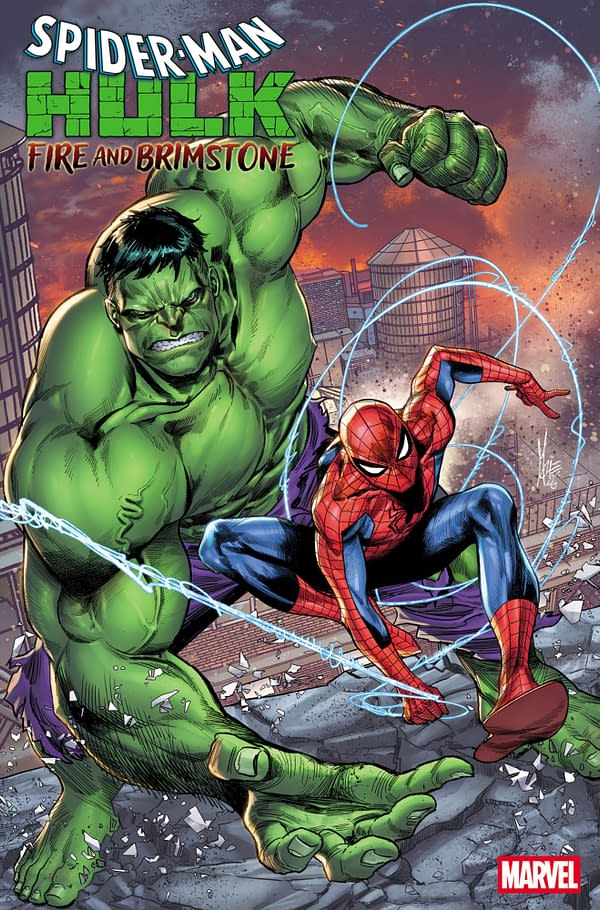 Cover image for SPIDER-MAN/HULK: FIRE AND BRIMSTONE #1 MARCO CHECCHETTO FOIL VARIANT