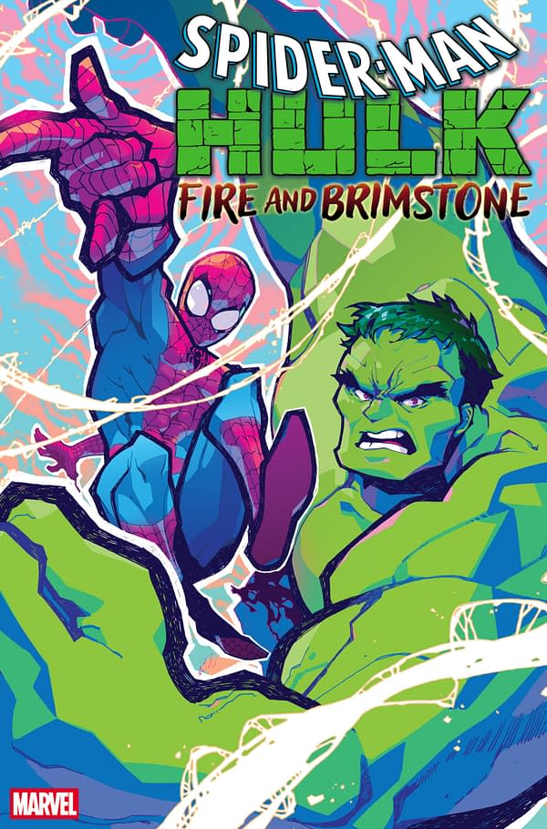 Cover image for SPIDER-MAN/HULK: FIRE AND BRIMSTONE #1 ROSE BESCH VARIANT