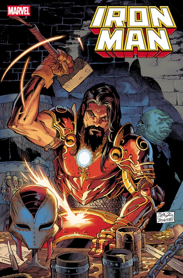 Cover image for IRON MAN #8 NETHO DIAZ ISEKAI VARIANT
