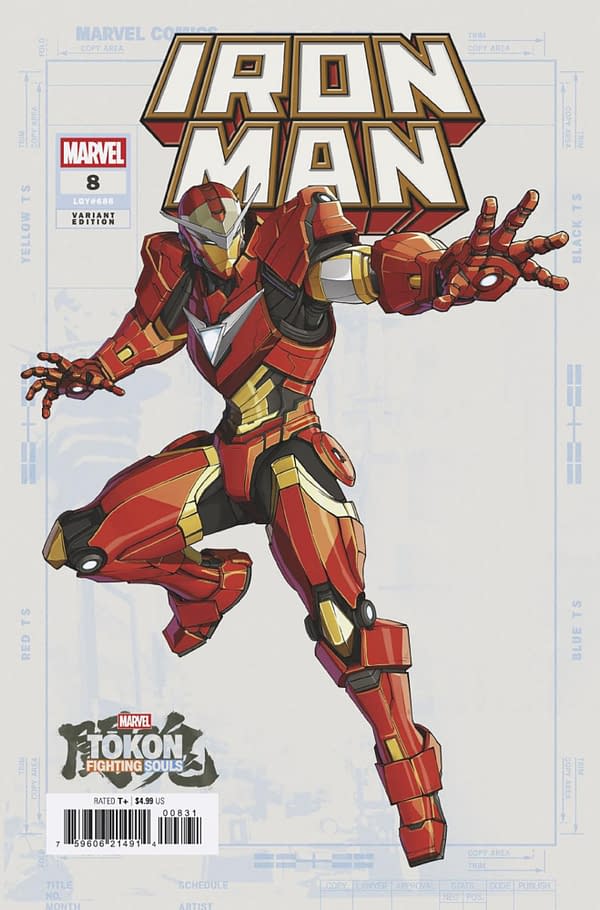 Cover image for IRON MAN #8 MARVEL TOKON: FIGHTING SOULS VARIANT