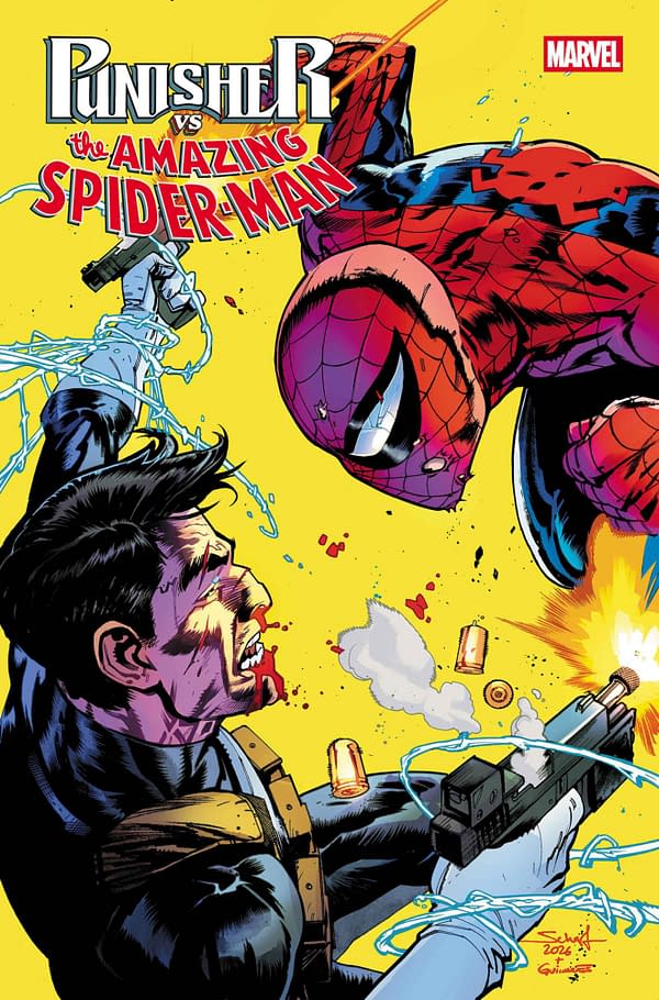Cover image for PUNISHER VS. SPIDER-MAN #2 JONAS SCHARF COVER