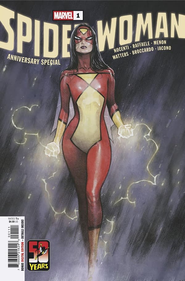 Cover image for SPIDER-WOMAN 50TH ANNIVERSARY SPECIAL #1 OLIVIER COIPEL COVER