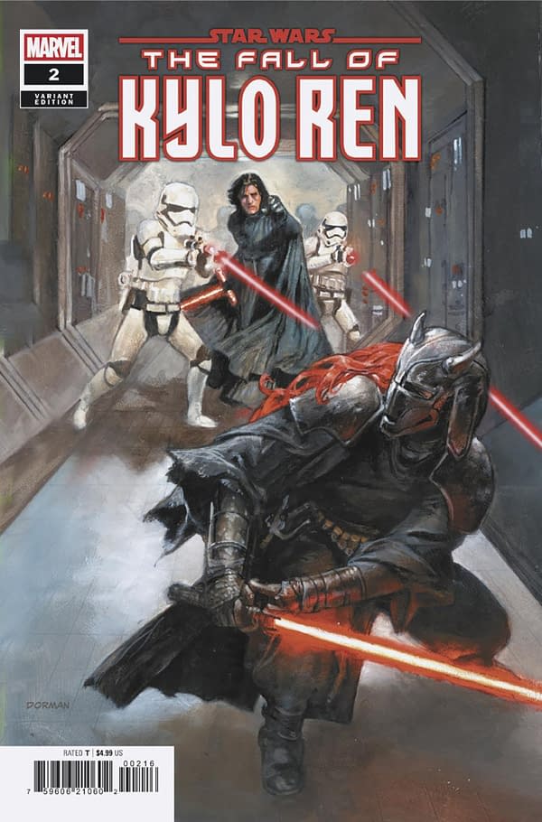Cover image for STAR WARS: THE FALL OF KYLO REN #2 DAVE DORMAN VARIANT