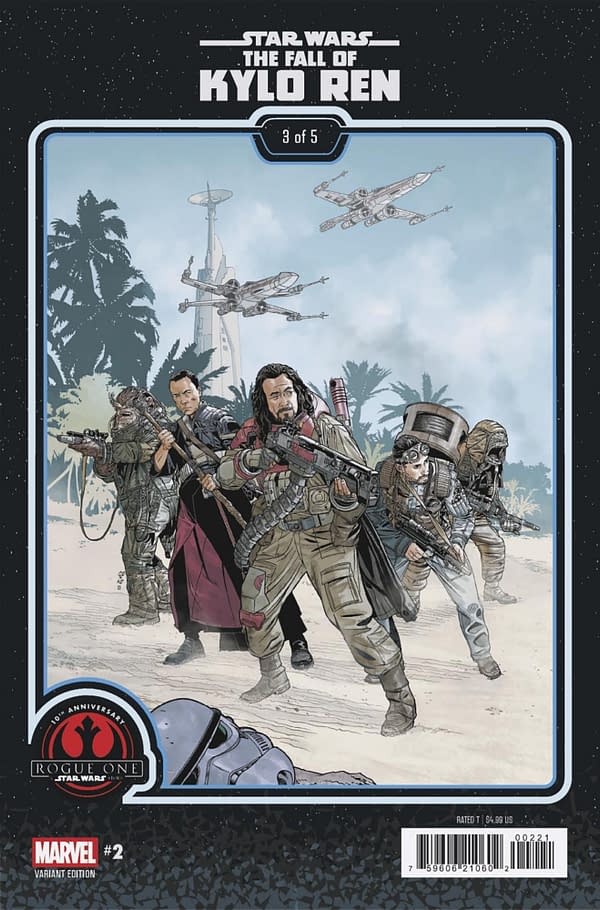 Cover image for STAR WARS: THE FALL OF KYLO REN #2 CHRIS SPROUSE ROGUE ONE 10TH ANNIVERSARY VARIANT