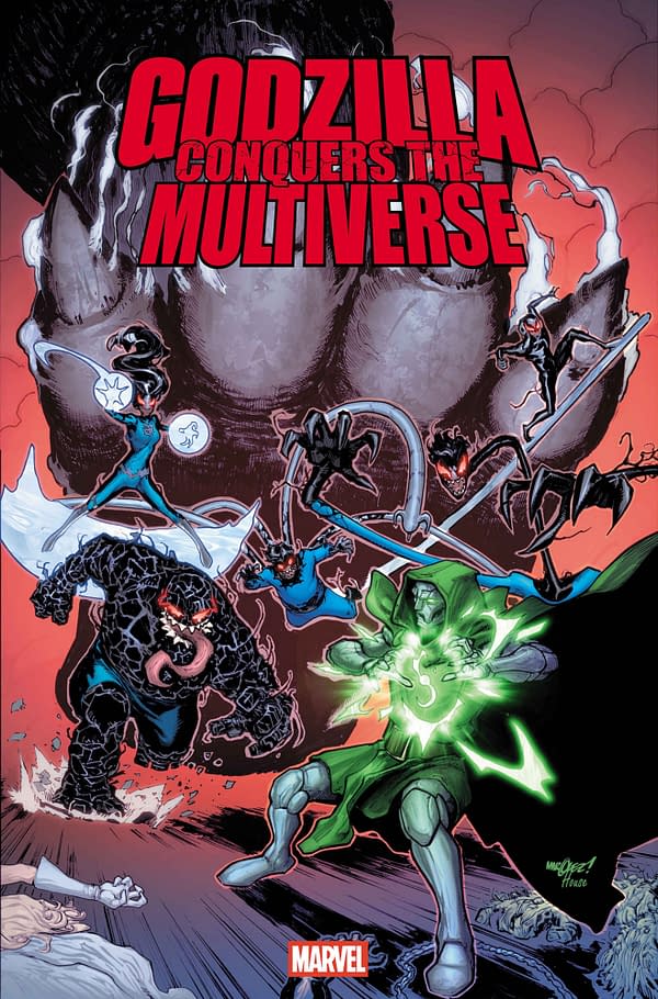 Cover image for GODZILLA CONQUERS THE MULTIVERSE #3 DAVID MARQUEZ COVER