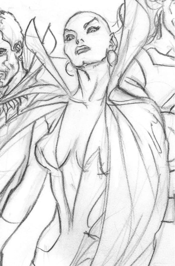 Cover image for AVENGERS: ARMAGEDDON #4 ALEX ROSS TIMELESS VIRGIN SKETCH VARIANT