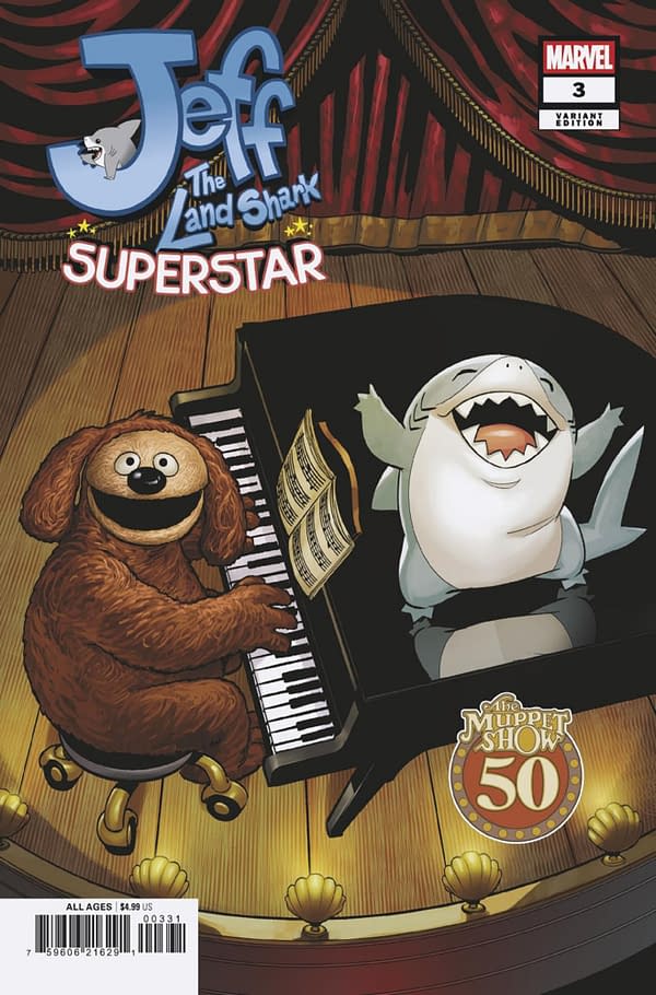 Cover image for JEFF THE LAND SHARK: SUPERSTAR #3 MATTEO LOLLI MUPPETS VARIANT