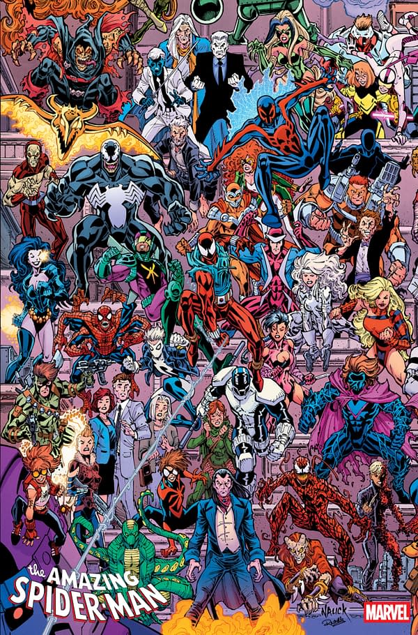 Cover image for AMAZING SPIDER-MAN #1002 TODD NAUCK 4-PART CONNECTING LEGACY VARIANT