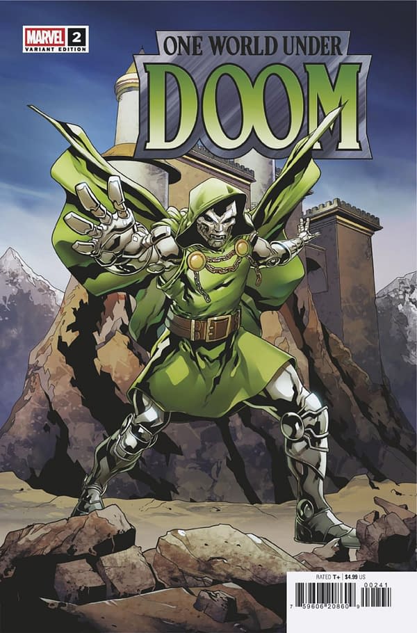 Cover image for ONE WORLD UNDER DOOM #2 WILL SLINEY VARIANT