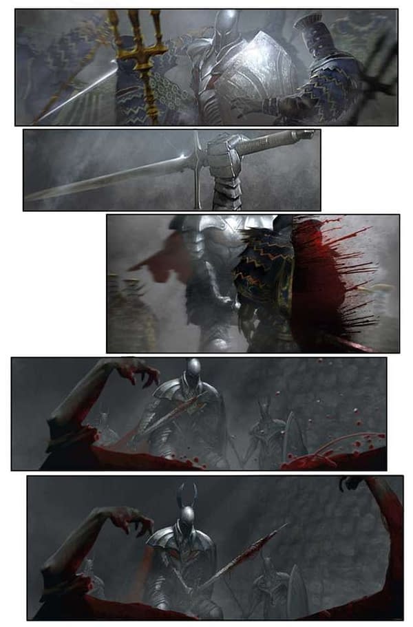 Sneek Peek of Dark Souls: Age of Fire Comic from Ryan O'Sullivan and Anton Kokarev for May