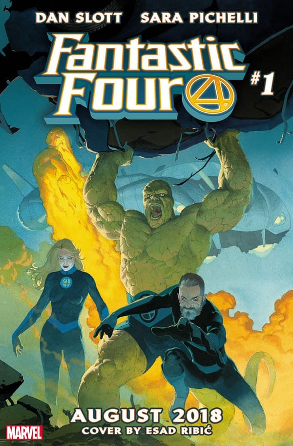 Esad Ribic's Cover for Fantastic Four #1 – and Reed is Keeping the Beard