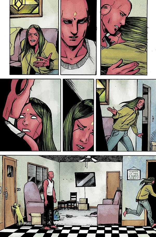 Three Pages From the New Series of The Vision #1