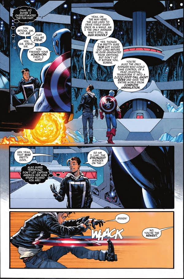 Does Ghost Rider Fighting Captain America Count as Burning the Flag? Avengers #8 This Week&#8230;