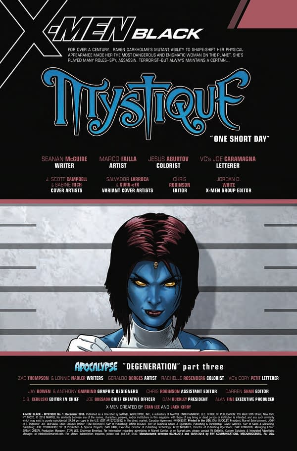 The Greatest Utility of Mystique's Powers Revealed in Next Week's X-Men Black