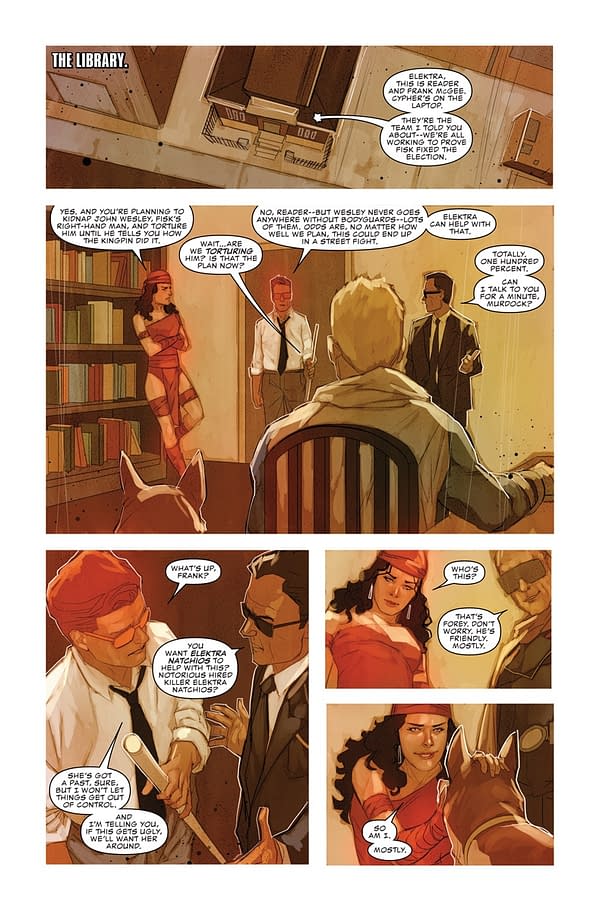 Elektra and Daredevil, Sitting in a Tree, S-E-X-I-N-G&#8230; in Daredevil #610 Preview