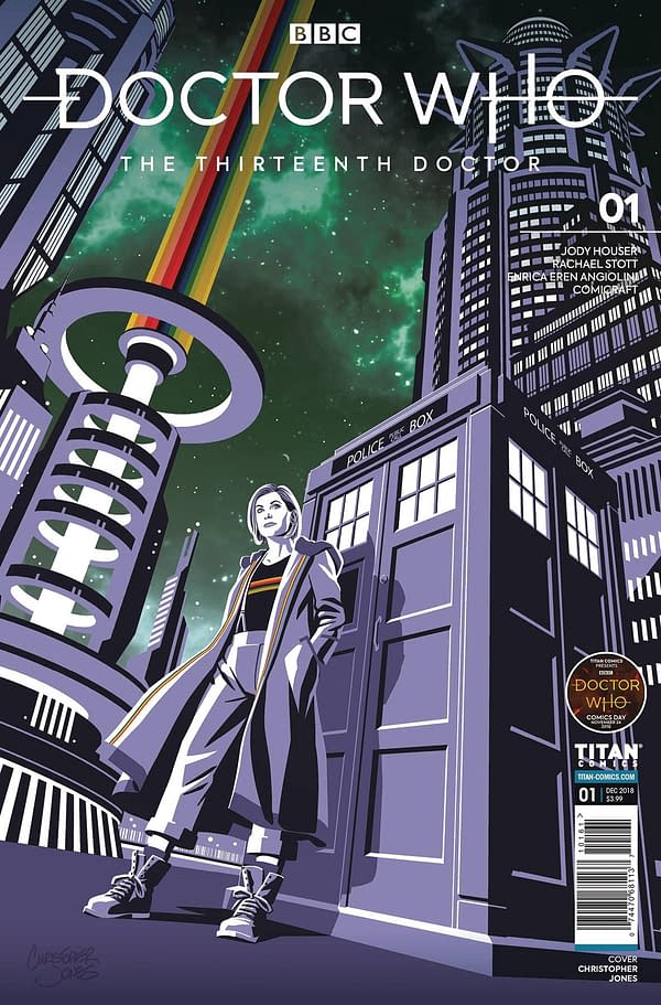 Christopher Jones' Cover For Doctor Who Day's Thirteenth Doctor #1