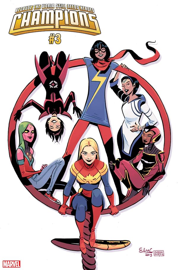 Marvel Celebrates International Women's Day with Champions #3 Variant