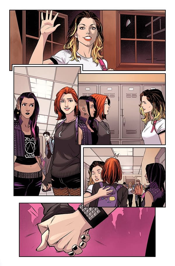 Willow's New Girlfriend Rose and Robin Wood is a Sunnydale Student in Buffy #2
