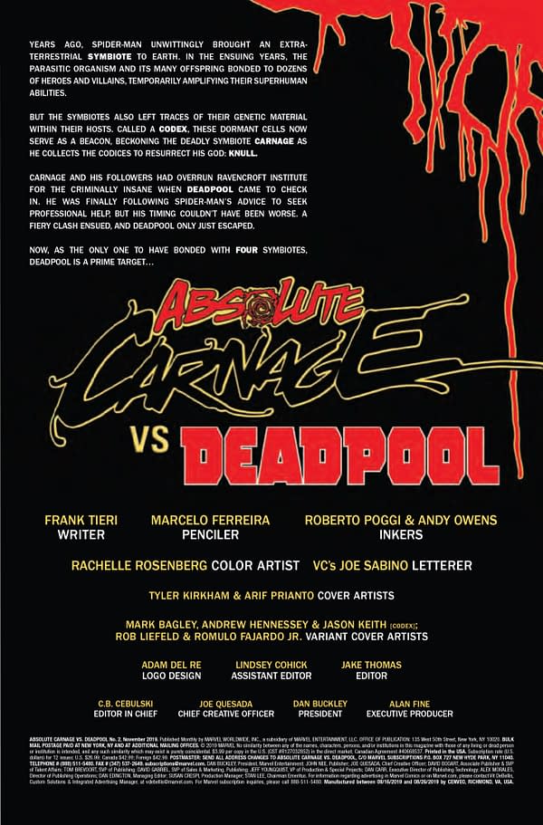 Absolute Carnage vs. Deadpool #2 [Preview]
