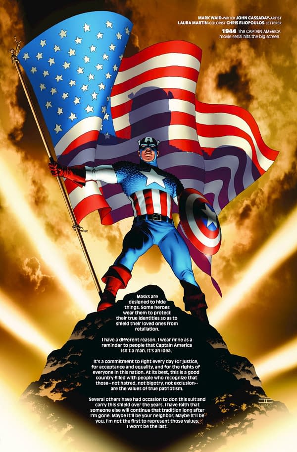 Marvel Stopped the Presses to Remove Mark Waid's Captain America Essay