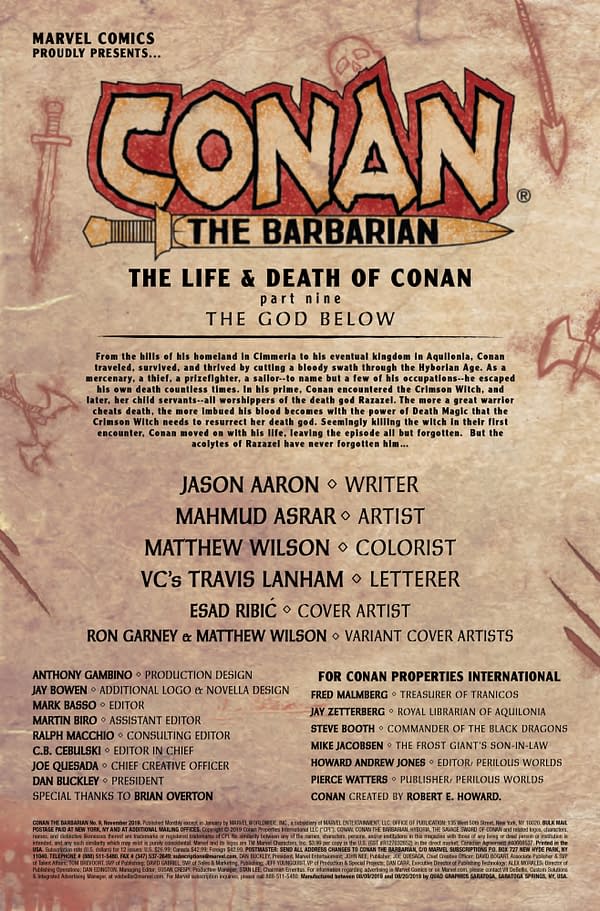 Conan the Barbarian #9 [Preview]