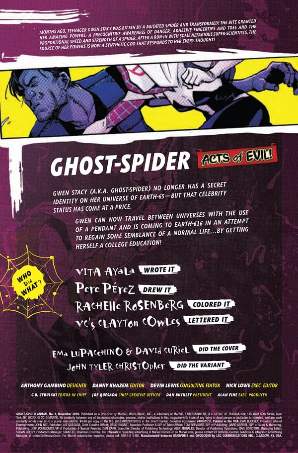 Ghost Spider Annual #1