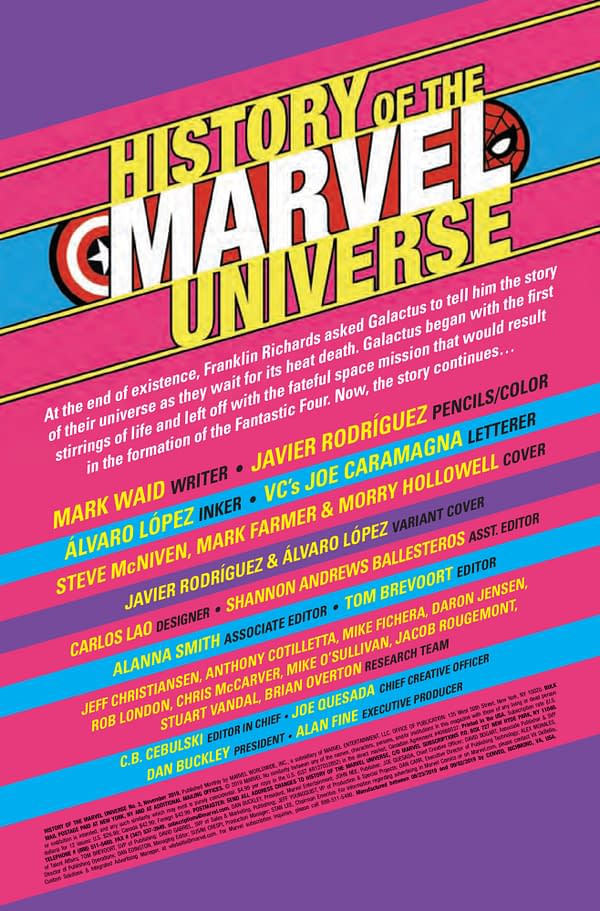 History of the Marvel Universe #3 [Preview]