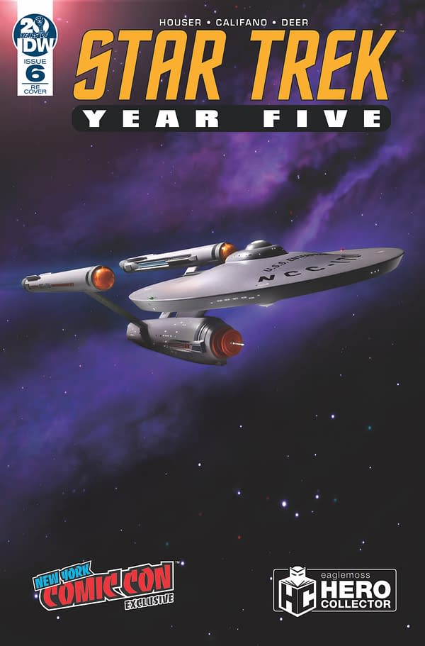 Hero Collector Brings U.S.S. Enterprise NCC-1701 to IDW's Star Trek Year Five Variant For NYCC