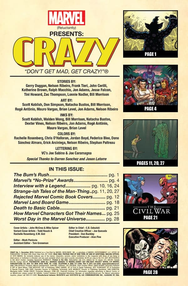 Crazy #1 [Preview]